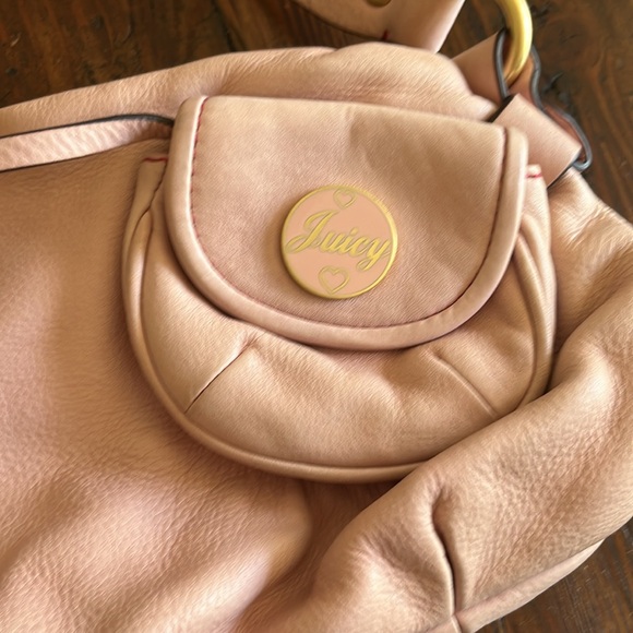 VINTAGE small leather juicy couture pink purse - Picture 2 of 5